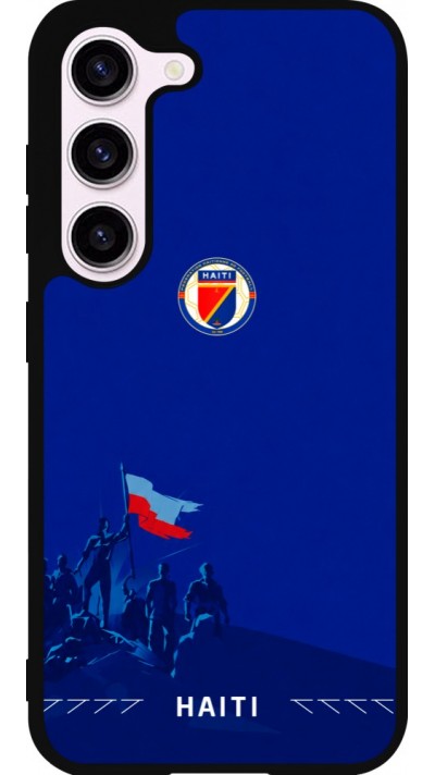 Coque Samsung Galaxy S23 FE - Silicone rigide noir Maillot de football Haiti 2026 personnalisable