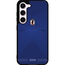 Coque Samsung Galaxy S23 FE - Silicone rigide noir Maillot de football Japon 2026 personnalisable