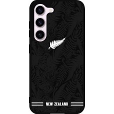 Coque Samsung Galaxy S23 FE - Silicone rigide noir Maillot de football Nouvelle-Zélande 2026 personnalisable