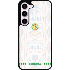 Coque Samsung Galaxy S23 FE - Silicone rigide noir Maillot de football Sénégal 2026 personnalisable
