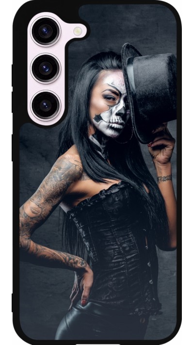 Coque Samsung Galaxy S23 FE - Silicone rigide noir Halloween 22 Tattooed Girl Coque Samsung Galaxy S23 FE - Silicone rigide noir Halloween 22 Tattooed Girl