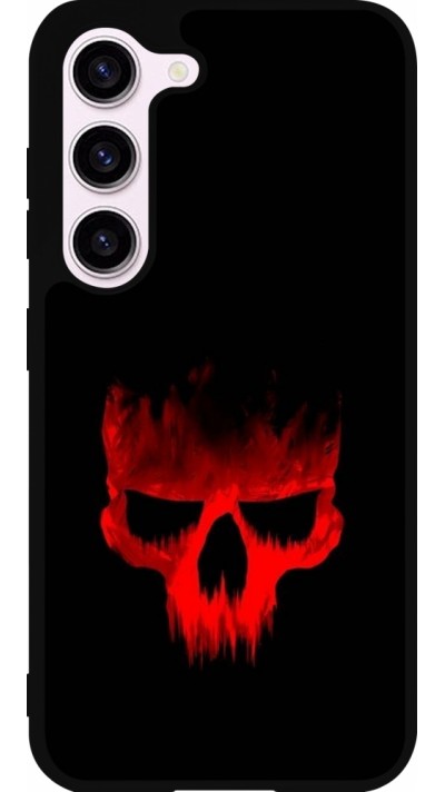 Coque Samsung Galaxy S23 FE - Silicone rigide noir Halloween 2023 scary skull Coque Samsung Galaxy S23 FE - Silicone rigide noir Halloween 2023 scary skull