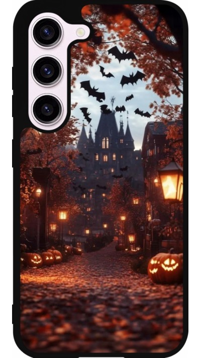 Coque Samsung Galaxy S23 FE - Silicone rigide noir Halloween 2025 Haunted house Coque Samsung Galaxy S23 FE - Silicone rigide noir Halloween 2025 Haunted house
