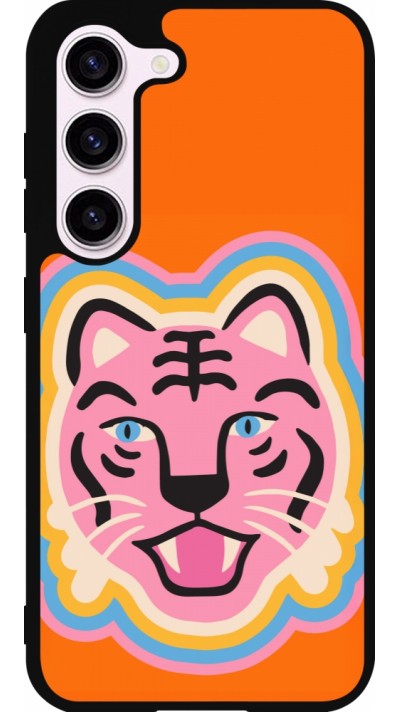 Coque Samsung Galaxy S23 FE - Silicone rigide noir Lion colors 2026