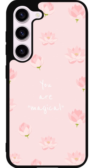 Coque Samsung Galaxy S23 FE - Silicone rigide noir Mom 2023 your are magical
