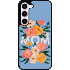 Samsung Galaxy S23 FE Case Hülle - Silikon schwarz Mom 2026 Flowers