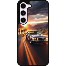 Coque Samsung Galaxy S23 FE - Silicone rigide noir Mustang 69 Grand Canyon