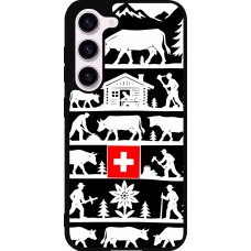 Coque Samsung Galaxy S23 FE - Silicone rigide noir Poya Suisse 1 noir