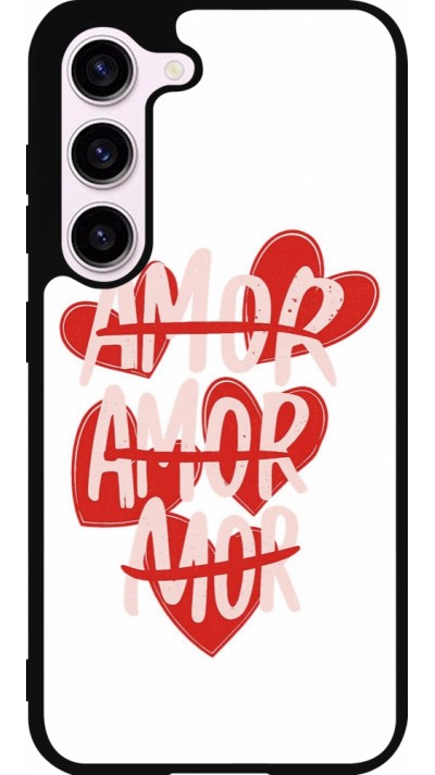 Samsung Galaxy S23 FE Case Hülle - Silikon schwarz Saint Valentines Day 26 Amor