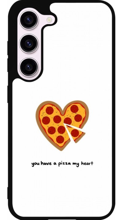 Samsung Galaxy S23 FE Case Hülle - Silikon schwarz Saint Valentines Day 26 You have my pizza heart