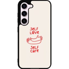 Coque Samsung Galaxy S23 FE - Silicone rigide noir Saint Valentines Day 26 Self love self care