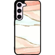 Coque Samsung Galaxy S23 FE - Silicone rigide noir Shimmering Orange
