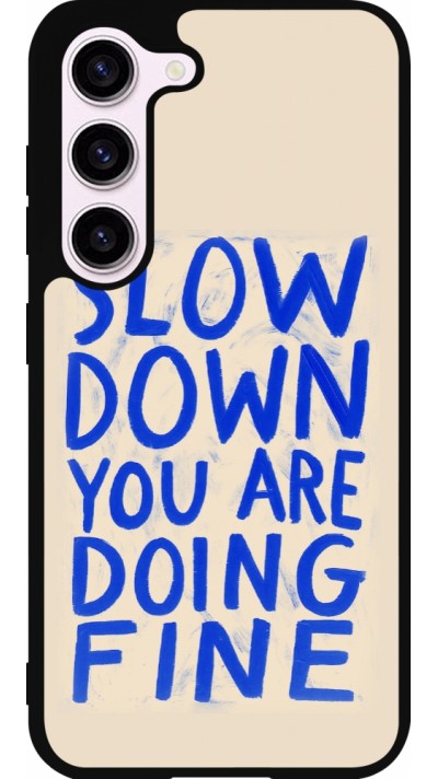 Coque Samsung Galaxy S23 FE - Silicone rigide noir Slow down 2026