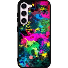 Coque Samsung Galaxy S23 FE - Silicone rigide noir Splash paint