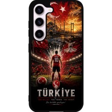 Coque Samsung Galaxy S23 FE - Silicone rigide noir Football Turquie splash 2026