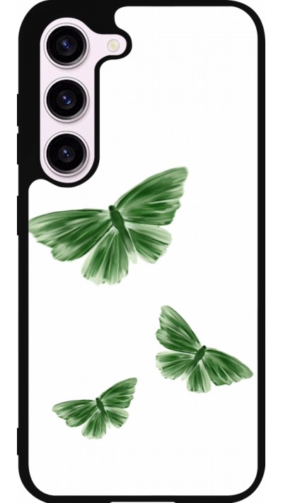 Coque Samsung Galaxy S23 FE - Silicone rigide noir Butterflies 2026