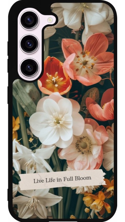 Coque Samsung Galaxy S23 FE - Silicone rigide noir Full Bloom 2026
