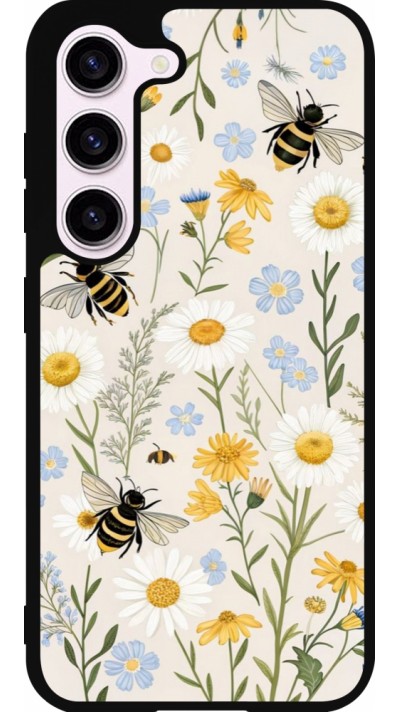 Coque Samsung Galaxy S23 FE - Silicone rigide noir Pattern bees 2026
