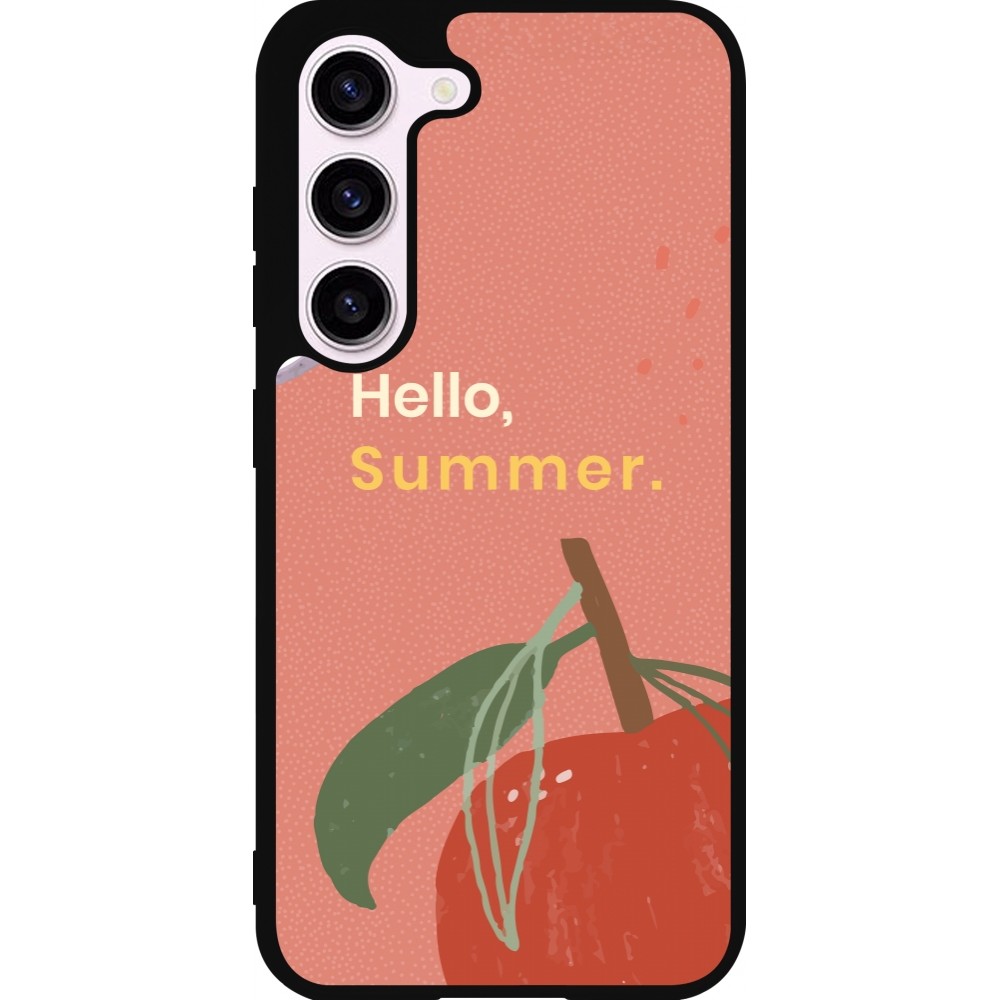 Coque Samsung Galaxy S23 FE - Silicone rigide noir Summer 2025 Hello summer