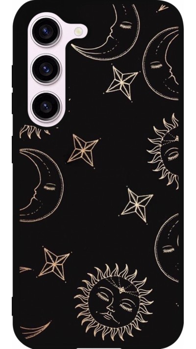 Coque Samsung Galaxy S23 FE - Silicone rigide noir Suns and Moons