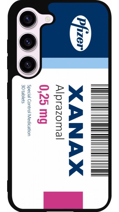 Coque Samsung Galaxy S23 FE - Silicone rigide noir Xanax Alprazolam 2025