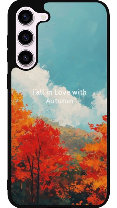 Coque Samsung Galaxy S23+ - Silicone rigide noir Autumn 25 Fall in love
