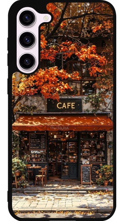 Coque Samsung Galaxy S23+ - Silicone rigide noir Autumn 25 Coffee shop