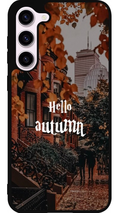 Coque Samsung Galaxy S23+ - Silicone rigide noir Autumn 25 Hello autumn