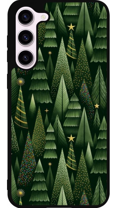 Coque Samsung Galaxy S23+ - Silicone rigide noir Christmas 25 Pattern Xmas Tree