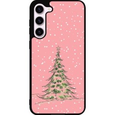 Coque Samsung Galaxy S23+ - Silicone rigide noir Christmas 25 Pink Tree