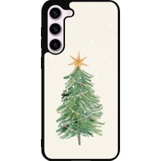Coque Samsung Galaxy S23+ - Silicone rigide noir Christmas 25 Sketch Tree