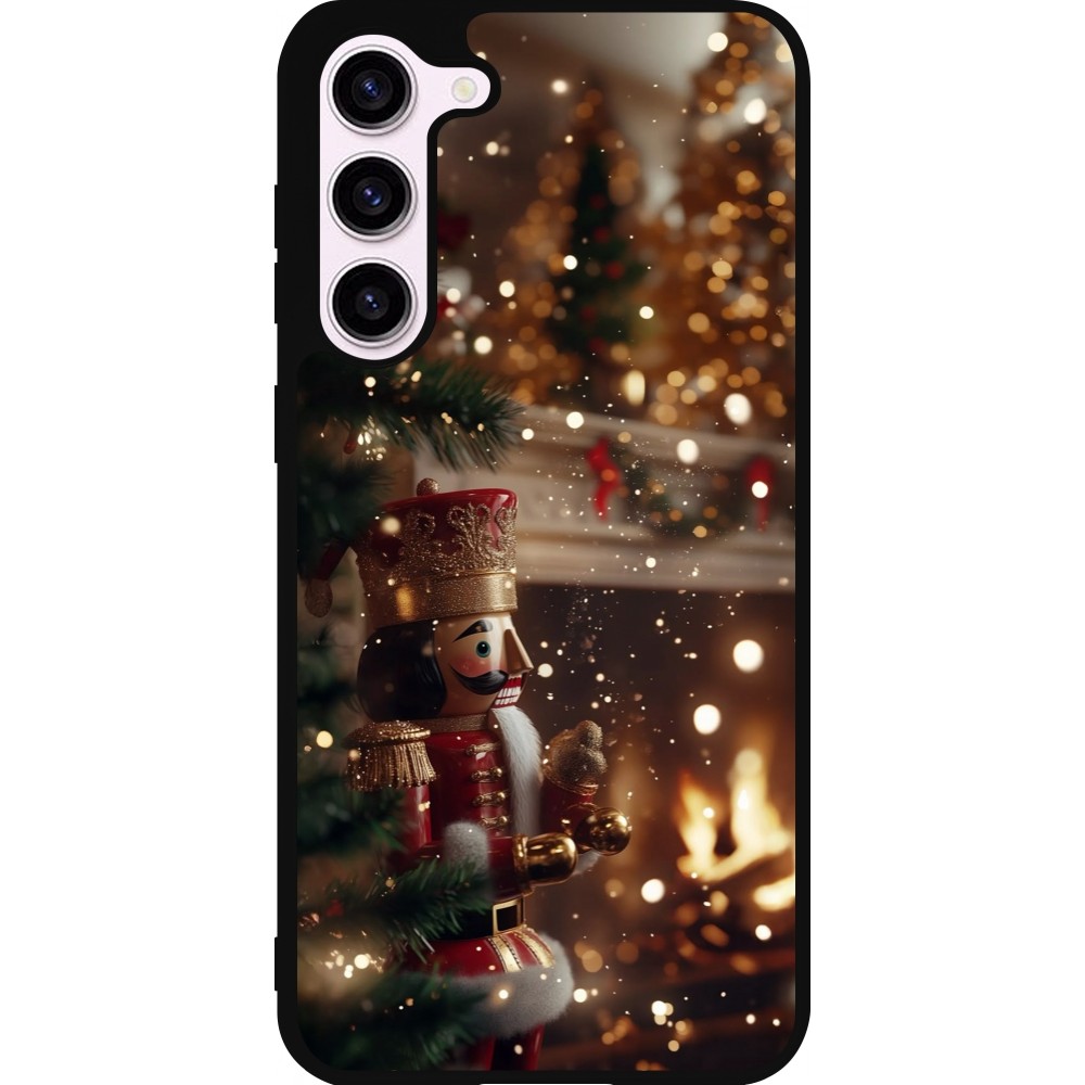 Coque Samsung Galaxy S23+ - Silicone rigide noir Christmas 25 Xmas Nutcracker