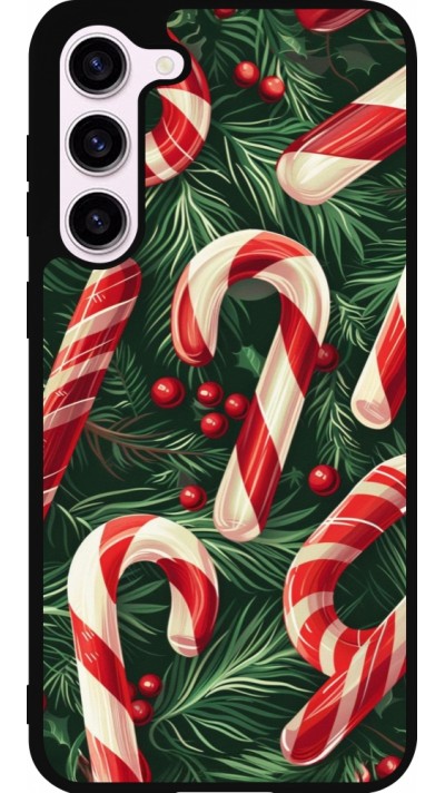 Coque Samsung Galaxy S23+ - Silicone rigide noir Christmas 25 Xmas Stick