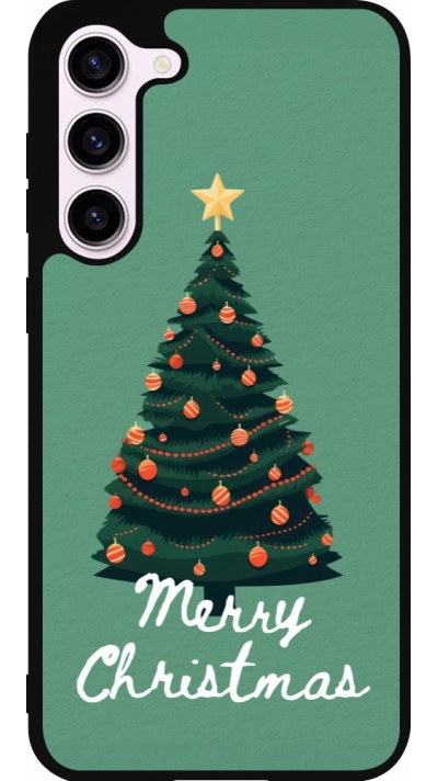 Coque Samsung Galaxy S23+ - Silicone rigide noir Christmas 25 Xmas Tree