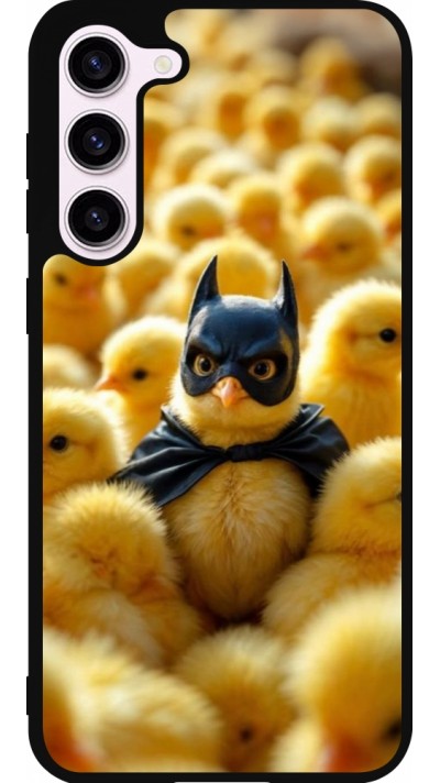 Coque Samsung Galaxy S23+ - Silicone rigide noir Easter 2026 Chicken Batman
