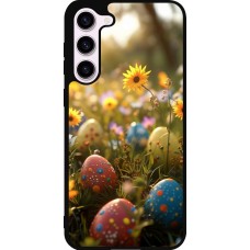 Coque Samsung Galaxy S23+ - Silicone rigide noir Easter 2026 Decorated eggs