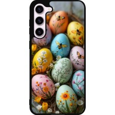 Coque Samsung Galaxy S23+ - Silicone rigide noir Easter 2026 Eggs with bees