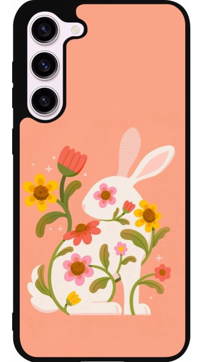 Coque Samsung Galaxy S23+ - Silicone rigide noir Easter 2026 Rabbit collage