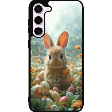 Coque Samsung Galaxy S23+ - Silicone rigide noir Easter 2026 Rabbit in the garden