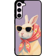 Coque Samsung Galaxy S23+ - Silicone rigide noir Easter 2026 Rabbit with scarf