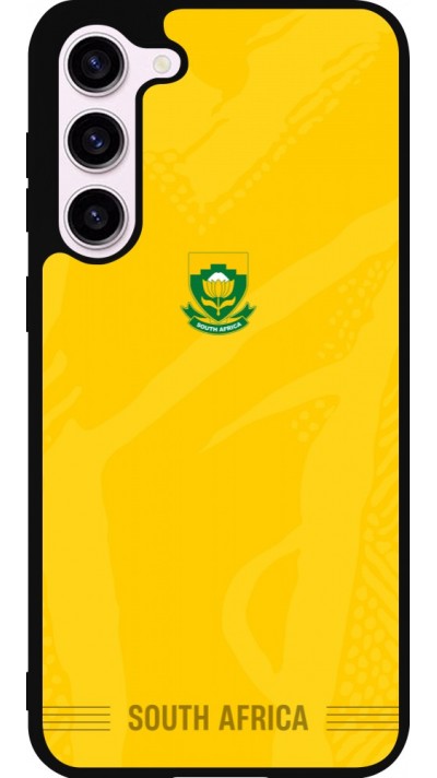 Coque Samsung Galaxy S23+ - Silicone rigide noir Maillot de football Afrique du Sud 2026 personnalisable