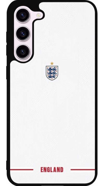Coque Samsung Galaxy S23+ - Silicone rigide noir Maillot de football Angleterre 2026 personnalisable