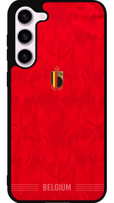 Coque Samsung Galaxy S23+ - Silicone rigide noir Maillot de football Belgique 2026 personnalisable