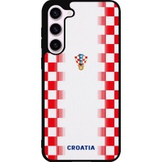 Coque Samsung Galaxy S23+ - Silicone rigide noir Maillot de football Croatie 2026 personnalisable
