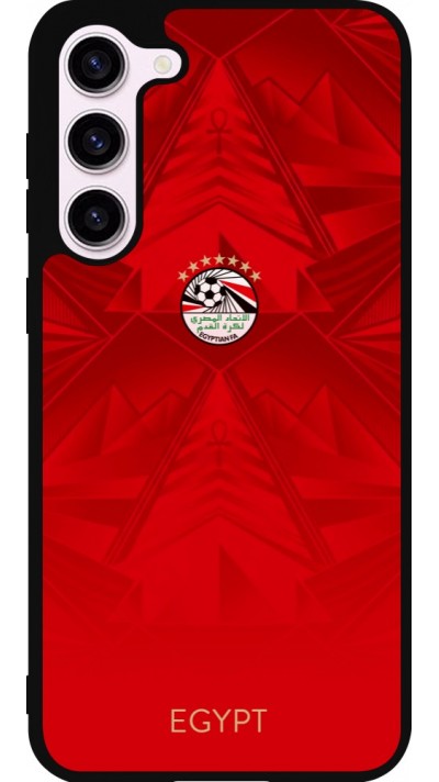 Coque Samsung Galaxy S23+ - Silicone rigide noir Maillot de football E?gypte 2026 personnalisable
