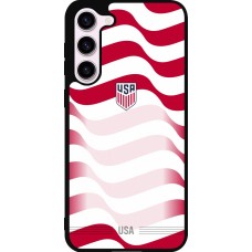 Coque Samsung Galaxy S23+ - Silicone rigide noir Maillot de football États-Unis 2026 personnalisable