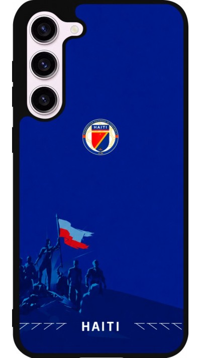 Coque Samsung Galaxy S23+ - Silicone rigide noir Maillot de football Haiti 2026 personnalisable