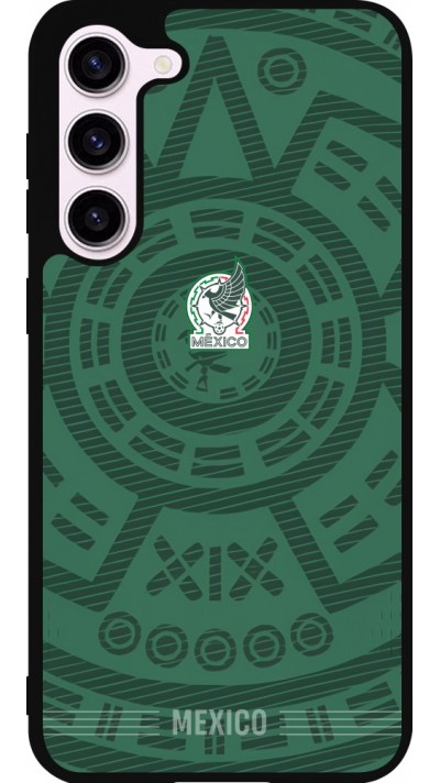 Coque Samsung Galaxy S23+ - Silicone rigide noir Maillot de football Mexique 2026 personnalisable