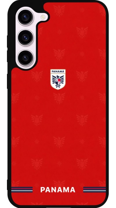 Coque Samsung Galaxy S23+ - Silicone rigide noir Maillot de football Panama 2026 personnalisable