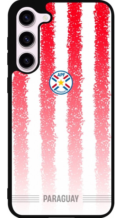 Coque Samsung Galaxy S23+ - Silicone rigide noir Maillot de football Paraguay 2026 personnalisable
